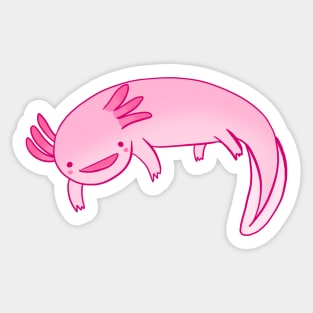 Cartoon axolotl Sticker